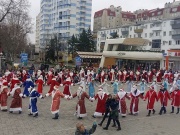 Флешмоб дедов Морозов и Снегурочек в Анапе
