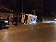 В Супсехе перевернулся микроавтобус