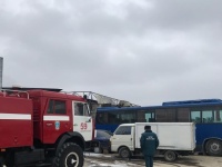 Пожар в Анапской сгорело СТО