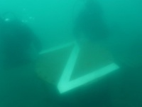 На Утрише дайверы и туристы погрузили в Черное море знак Z